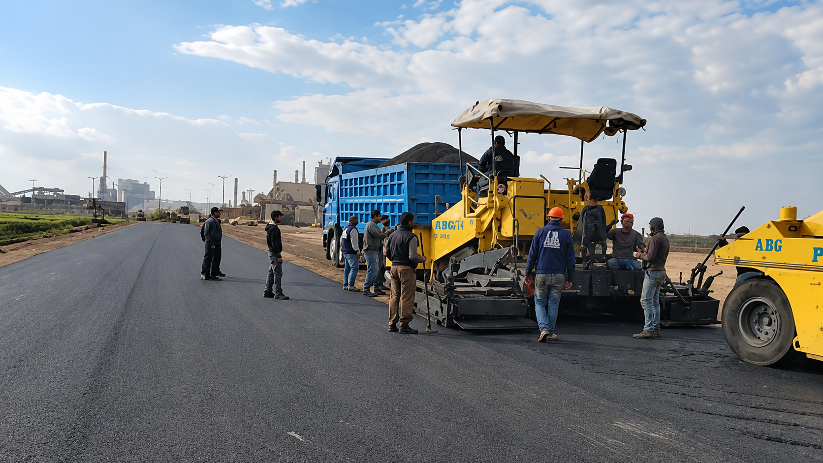 مشروع تزفيت طرق